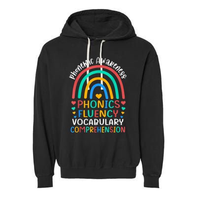 Phonemic Awareness Phonics Fluency Vocabulary Comprehension Garment-Dyed Fleece Hoodie