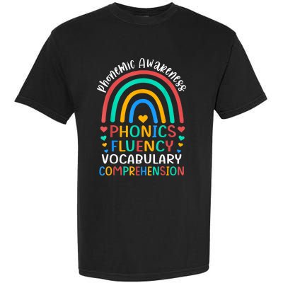 Phonemic Awareness Phonics Fluency Vocabulary Comprehension Garment-Dyed Heavyweight T-Shirt