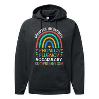 Phonemic Awareness Phonics Fluency Vocabulary Comprehension Performance Fleece Hoodie