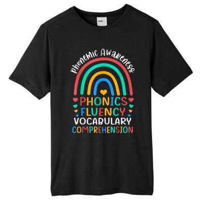 Phonemic Awareness Phonics Fluency Vocabulary Comprehension Tall Fusion ChromaSoft Performance T-Shirt