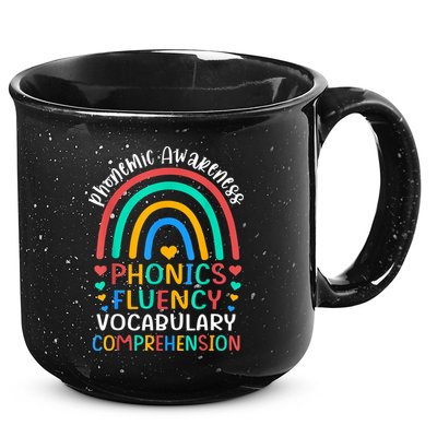 Phonemic Awareness Phonics Fluency Vocabulary Comprehension 15oz Campfire Ceramic Mug