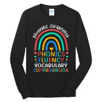 Phonemic Awareness Phonics Fluency Vocabulary Comprehension Tall Long Sleeve T-Shirt