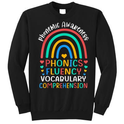 Phonemic Awareness Phonics Fluency Vocabulary Comprehension Tall Sweatshirt