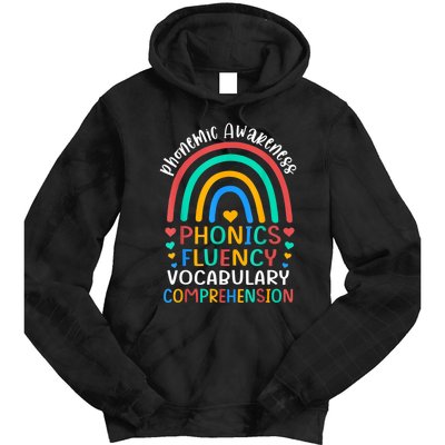 Phonemic Awareness Phonics Fluency Vocabulary Comprehension Tie Dye Hoodie