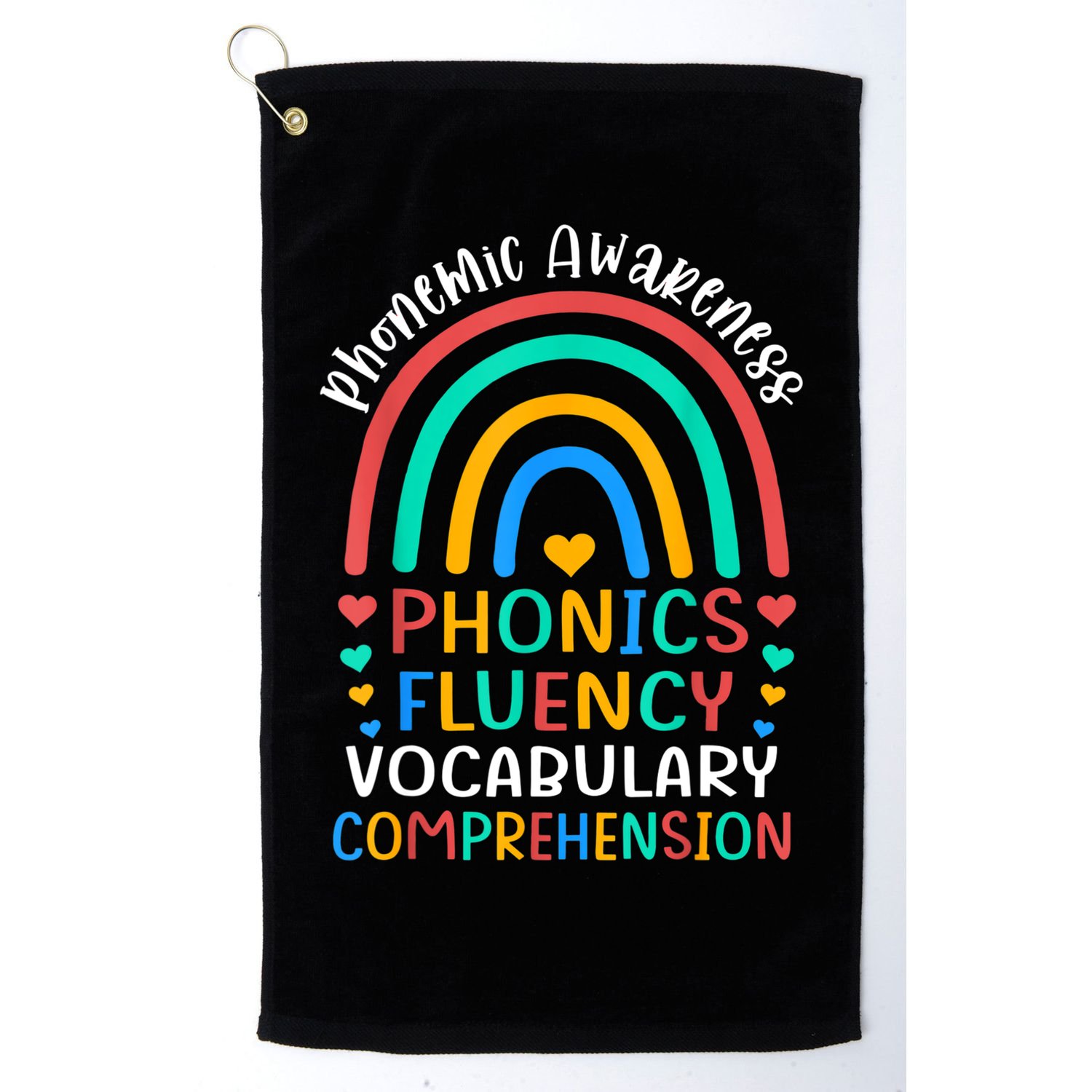 Phonemic Awareness Phonics Fluency Vocabulary Comprehension Golf Towel