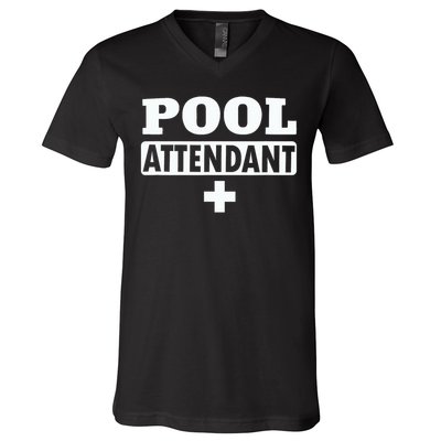 Pool Attendant V-Neck T-Shirt