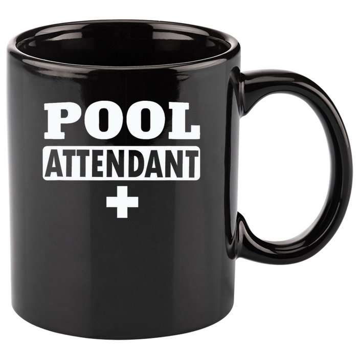 Pool Attendant 11oz C Handle Ceramic Mug