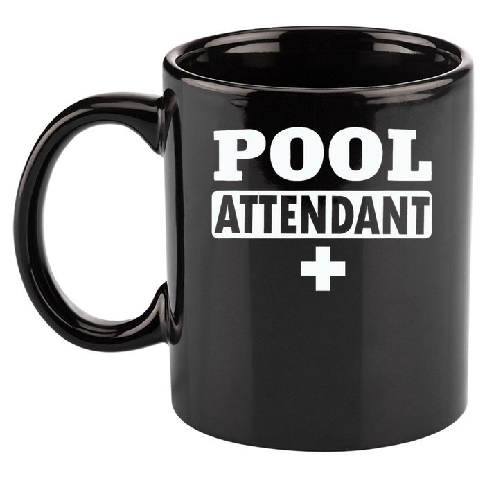 Pool Attendant 11oz C Handle Ceramic Mug