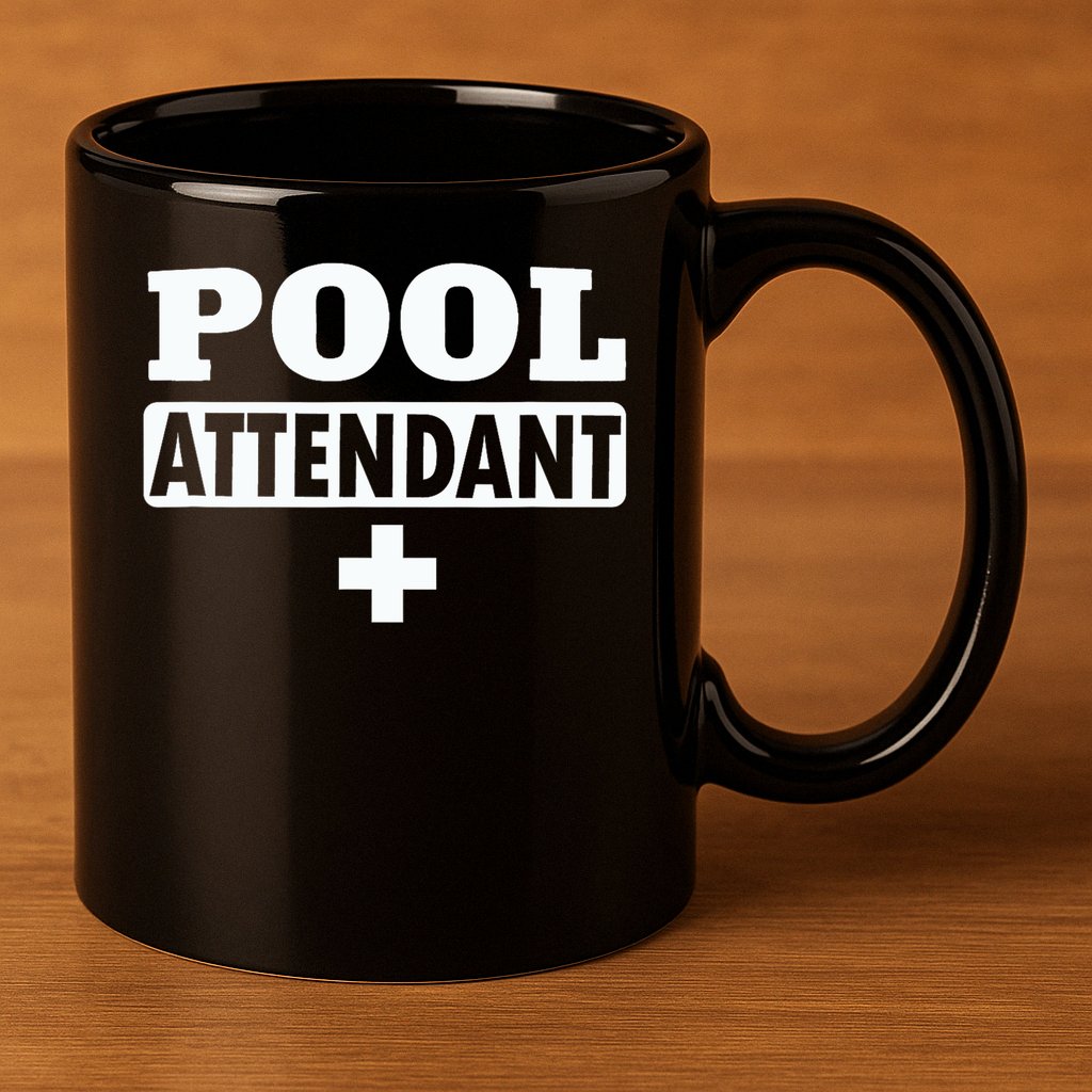 Pool Attendant 11oz C Handle Ceramic Mug