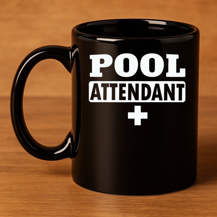 Pool Attendant 11oz C Handle Ceramic Mug