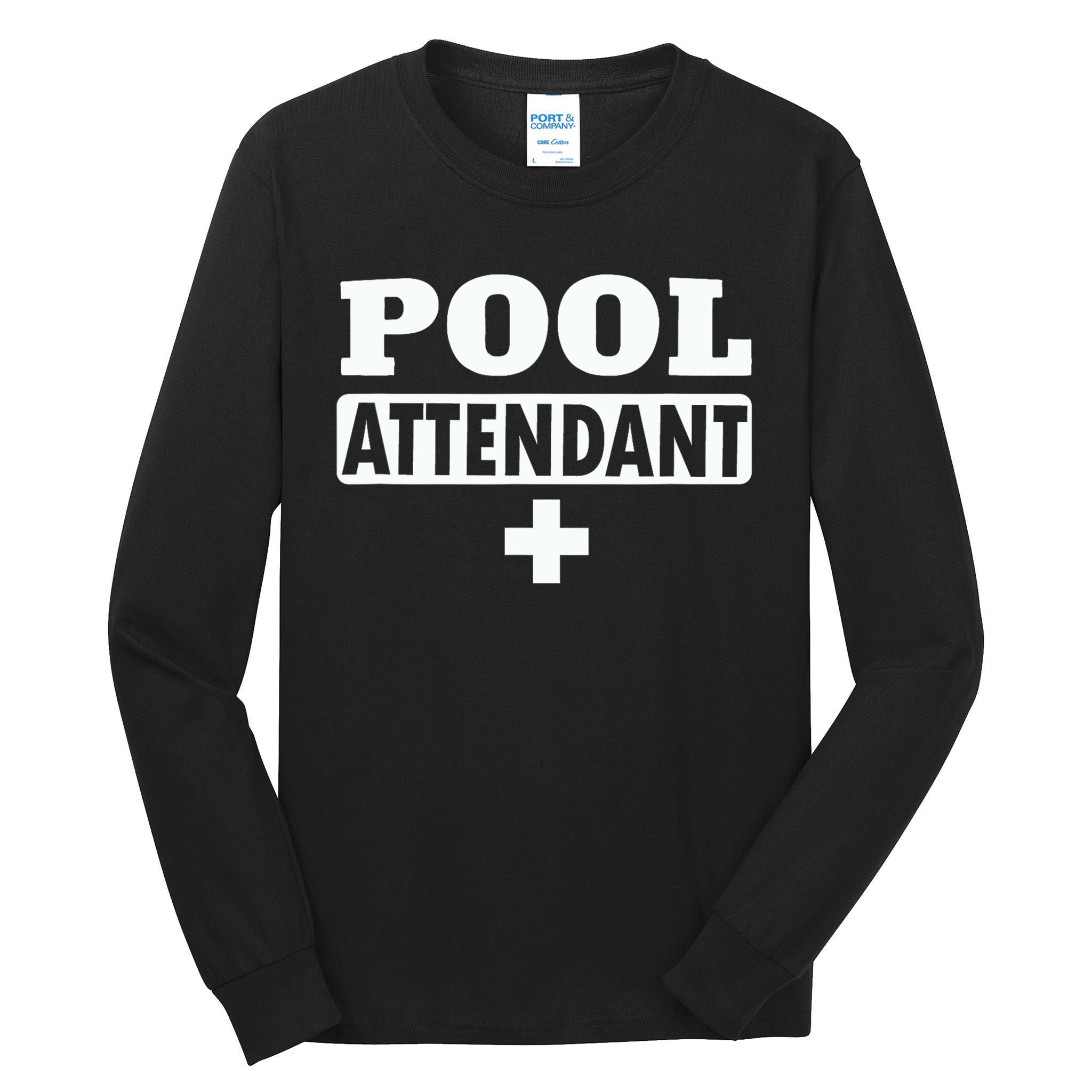 Pool Attendant Tall Long Sleeve T-Shirt