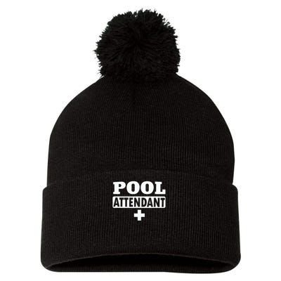 Pool Attendant Pom Pom 12in Knit Beanie
