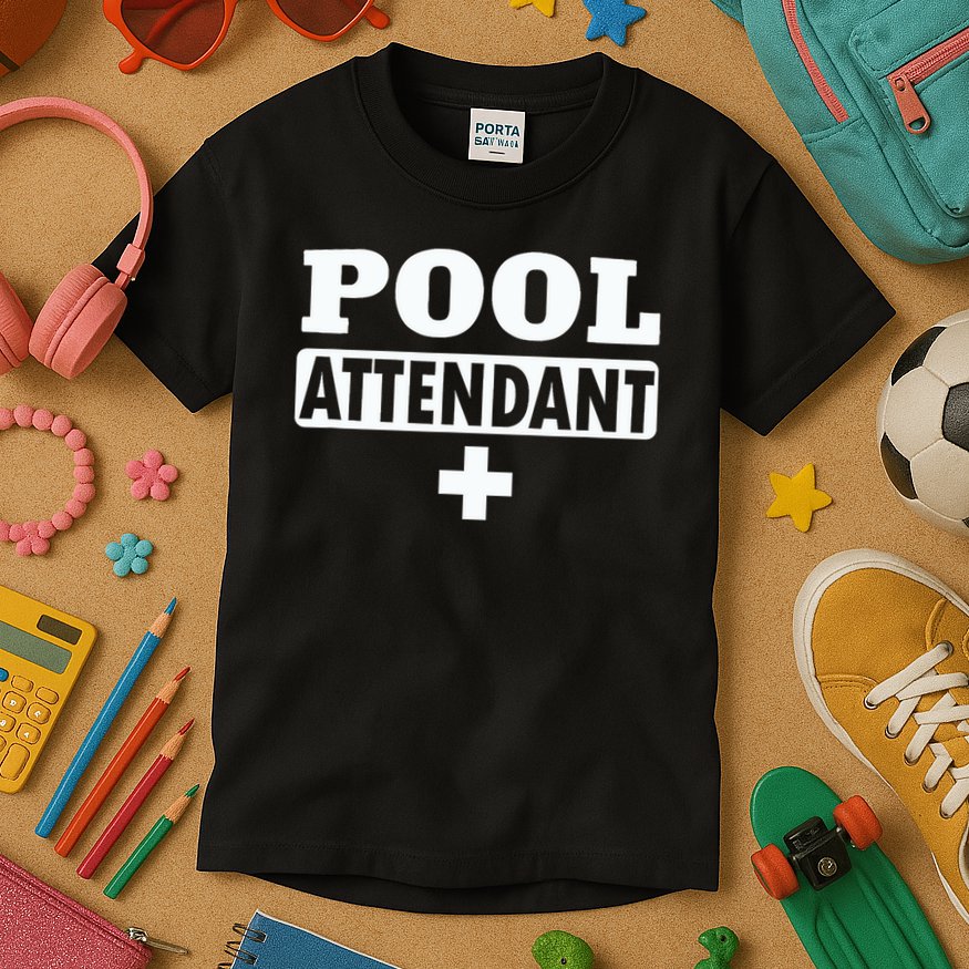 Pool Attendant Kids T-Shirt