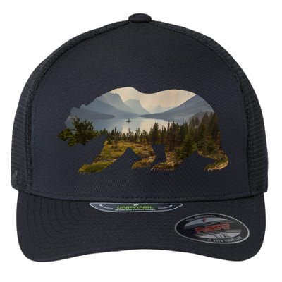 Preserve And Protect Vintage National Park Bear Wildlife Meaningful Gift Flexfit Unipanel Trucker Cap