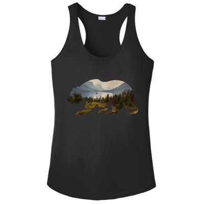 Preserve And Protect Vintage National Park Bear Wildlife Meaningful Gift Ladies PosiCharge Competitor Racerback Tank