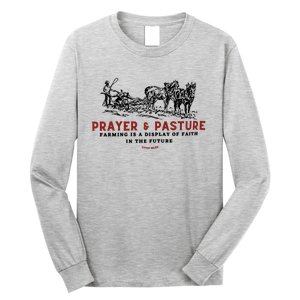 Prayer And Pasture Farmers Wife Gifts Long Sleeve Shirt