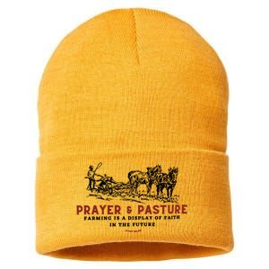 Prayer And Pasture Farmers Wife Gifts Sustainable Knit Beanie