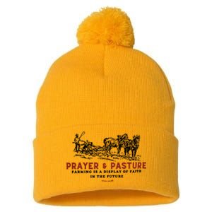 Prayer And Pasture Farmers Wife Gifts Pom Pom 12in Knit Beanie