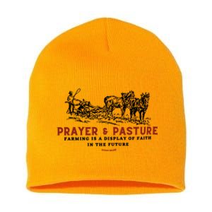 Prayer And Pasture Farmers Wife Gifts Short Acrylic Beanie