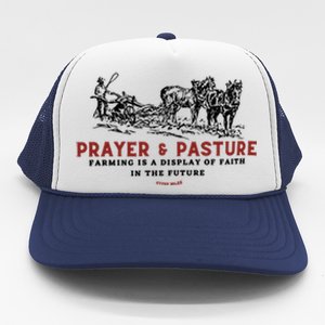 Prayer And Pasture Farmers Wife Gifts Trucker Hat