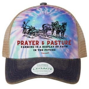 Prayer And Pasture Farmers Wife Gifts Legacy Tie Dye Trucker Hat