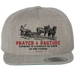 Prayer And Pasture Farmers Wife Gifts Wool Snapback Cap