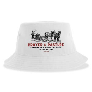 Prayer And Pasture Farmers Wife Gifts Sustainable Bucket Hat