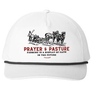 Prayer And Pasture Farmers Wife Gifts Snapback Five-Panel Rope Hat