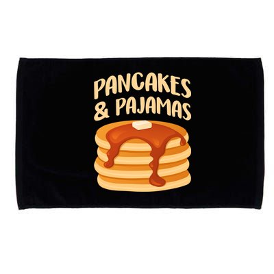 Pancakes And Pajamas Sleepover Sleeping Pancake Day Gift Microfiber Hand Towel