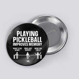 Pickleball Art Paddle Sport Pickleball Lover Button