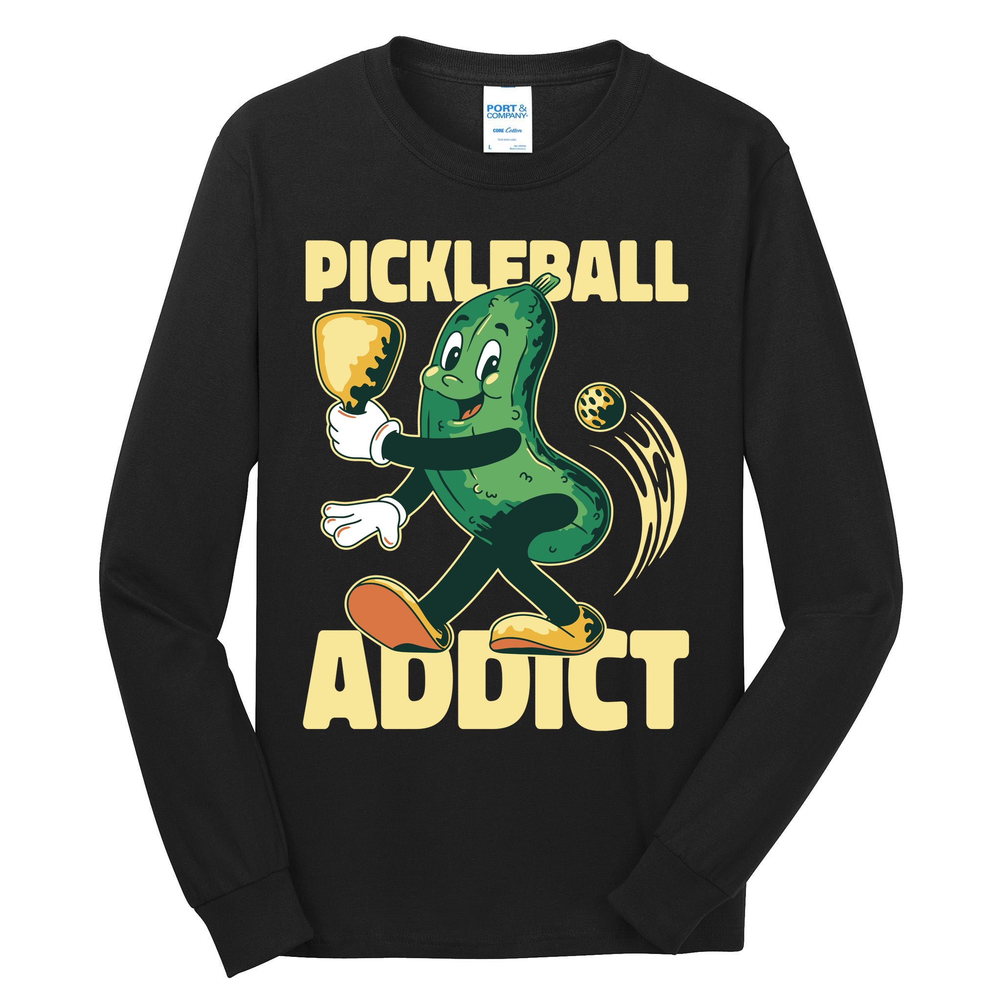 Pickleball Addict Tall Long Sleeve T-Shirt