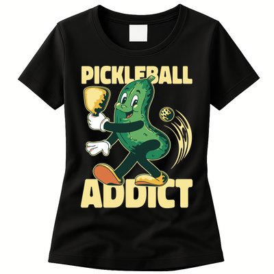 Pickleball Addict Womens T-Shirt