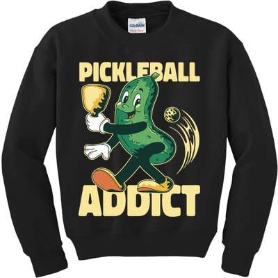 Pickleball Addict Kids Sweatshirt
