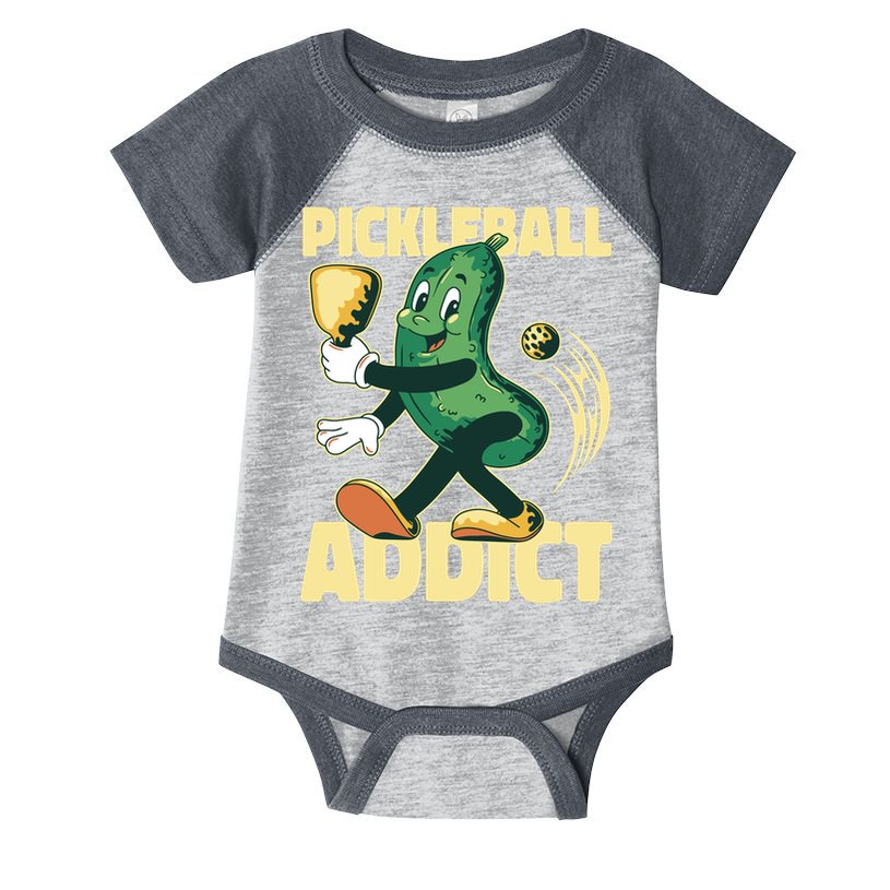 Pickleball Addict Infant Baby Jersey Bodysuit