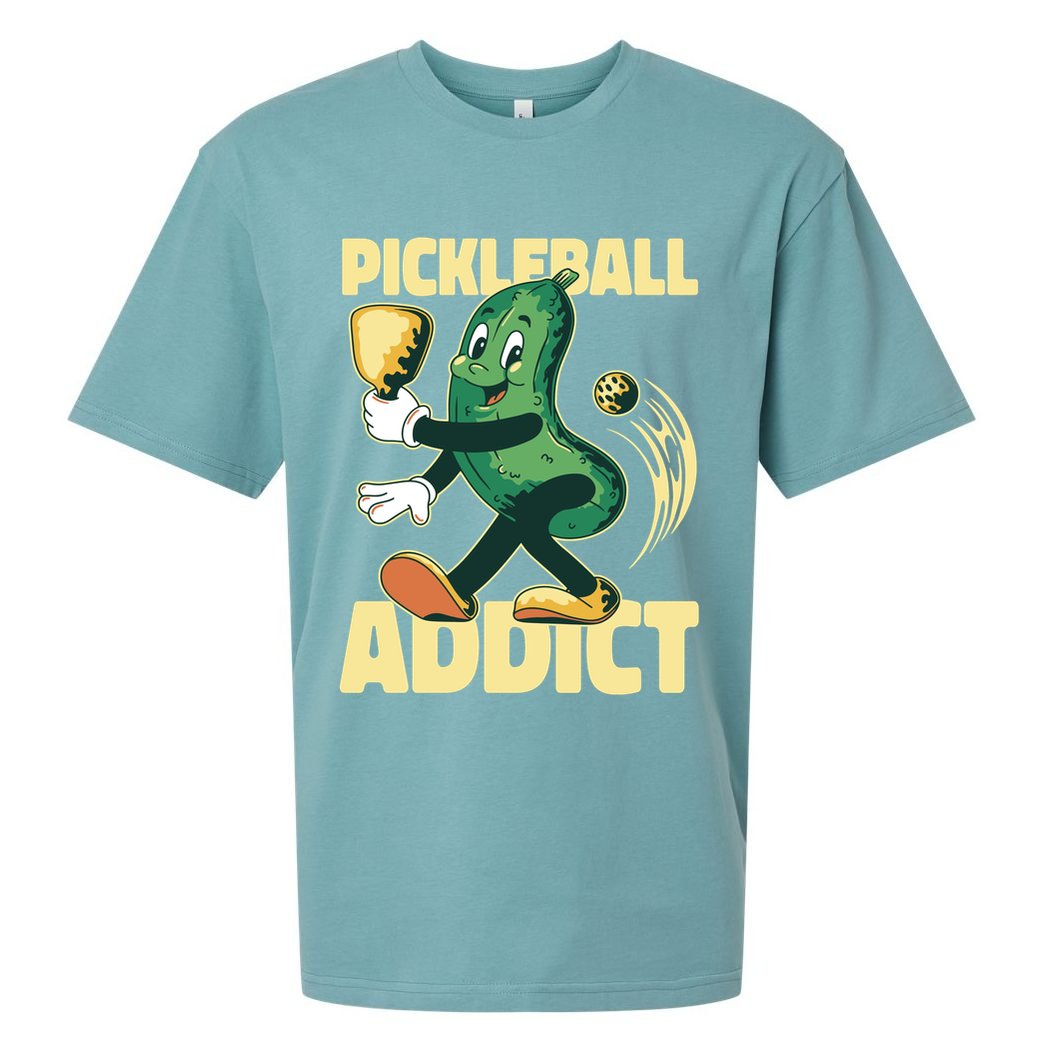 Pickleball Addict Sueded Cloud Jersey T-Shirt