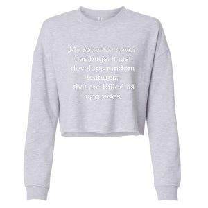 Programmer Attire Premium Cropped Pullover Crew