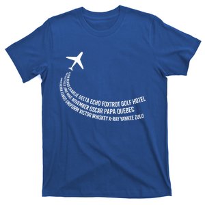 Phonetic Alphabet Pilot Airplane Gift T-Shirt