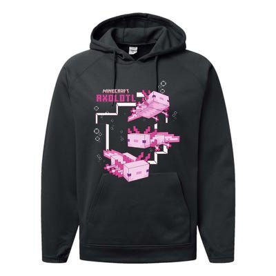 Pink Axolotl Pond Performance Fleece Hoodie