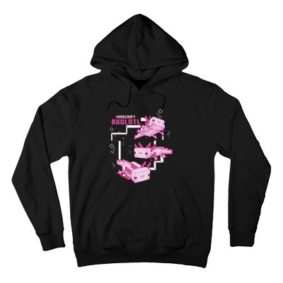 Pink Axolotl Pond Hoodie