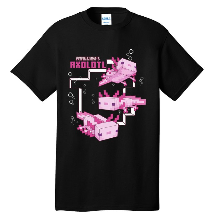 Pink Axolotl Pond Tall T-Shirt