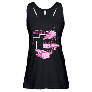 Pink Axolotl Pond Ladies Essential Flowy Tank