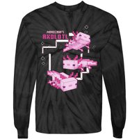 Pink Axolotl Pond Tie-Dye Long Sleeve Shirt