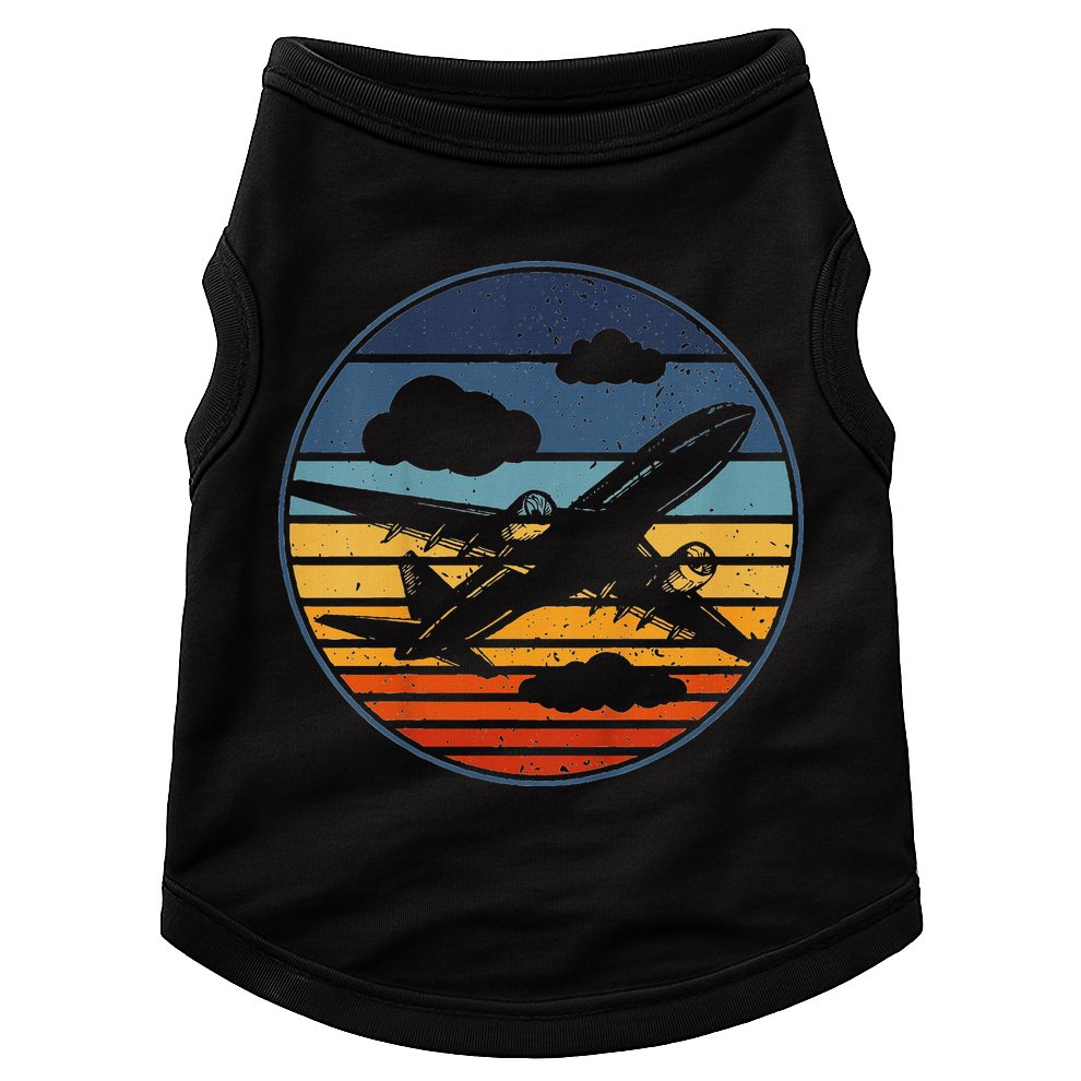 Plane Aviation Planes Lover Doggie Tank
