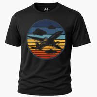 Plane Aviation Planes Lover Cooling Performance Crew T-Shirt