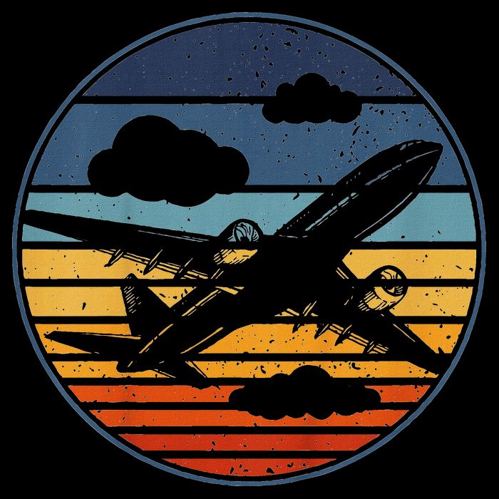 Plane Aviation Planes Lover Cooling Performance Crew T-Shirt