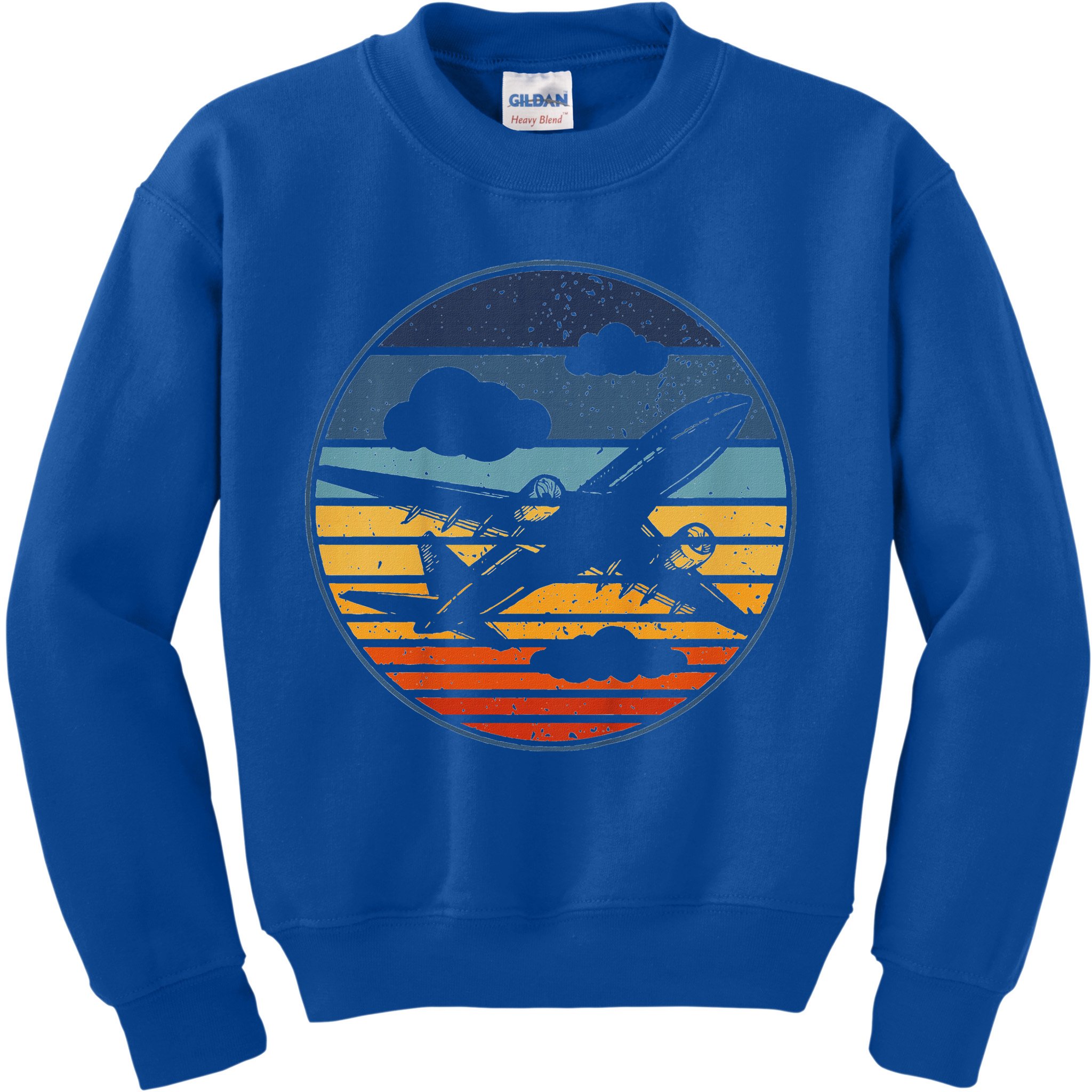 Plane Aviation Planes Lover Kids Sweatshirt