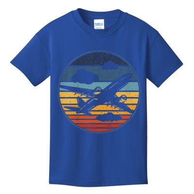 Plane Aviation Planes Lover Kids T-Shirt