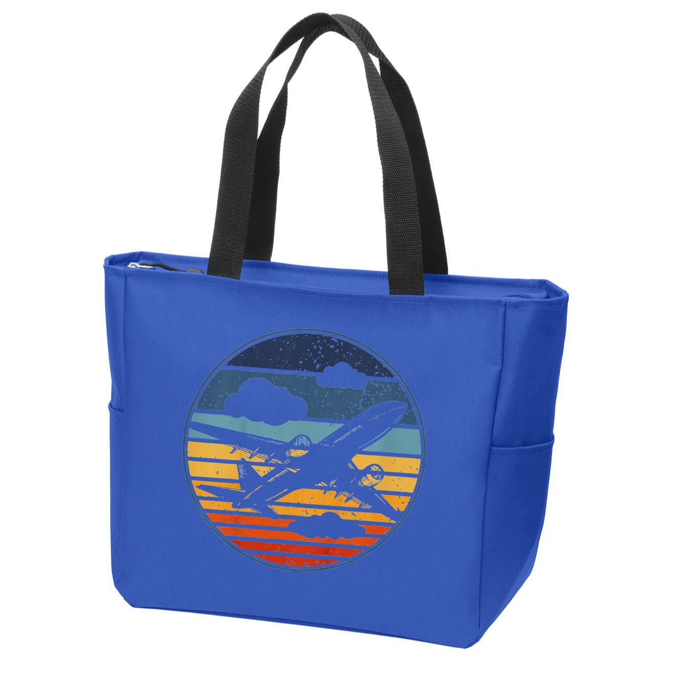 Plane Aviation Planes Lover Zip Tote Bag