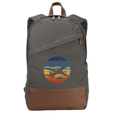 Plane Aviation Planes Lover Cotton Canvas Backpack