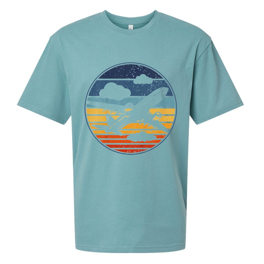 Plane Aviation Planes Lover Sueded Cloud Jersey T-Shirt